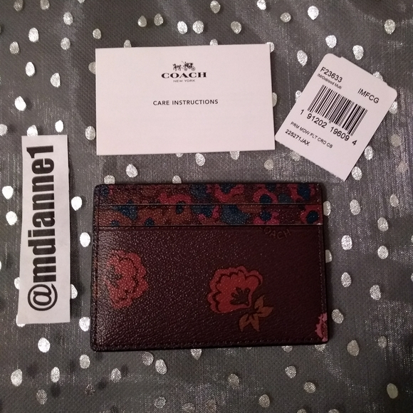 ๐ Coach Primrose Meadow Card Case - Picture 2 of 4